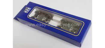 XB-112-E-02 - Set de 2 Bogies PLM Type D, Balancier coudé, 4 Boites SKF, Gris ardoise - REE Modeles