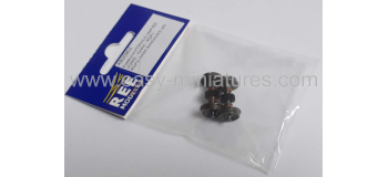 XB-209-02 - Set de 2 Essieux Autorails Unifiés (X2800-X2400-RGP1-RGP2), Sans bandage - REE Modeles