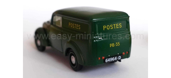 CB-168 - Voiture Renault JUVAQUATRE Fourgon tôlé LA POSTE Vert - REE Modeles