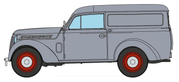 CB-170 - Voiture Renault JUVAQUATRE Fourgon tôlé Gris - REE Modeles