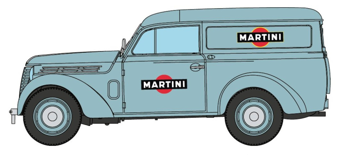 CB-172 - Voiture Renault JUVAQUATRE Fourgon tôlé MARTINI - REE Modeles
