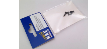 XB-312-04 - Set 4 tampons avec ressort fonctionnel, loco vapeur PLM - REE Modeles