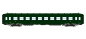 VB-390 - Voiture voyageur DEV AO Courte, B10 U52 vert 306, SNCF - REE Modeles