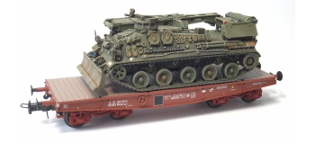 WBA-012 - Wagon Porte-char Rlmmp + Char AMX 30B Dépanneur - 1DB 6ème Dragons 3ème Esc - REE Modeles