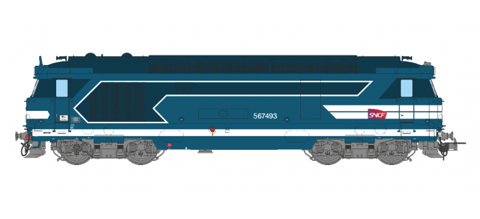 MB100S - Locomotive diesel BB 67493, Dépôt de MARSEILLE, Logo carmillon Ep.V - DIGITAL SONORE - REE Modeles