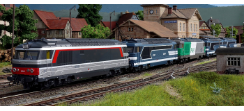 MB-100S - Locomotive diesel BB 67493, Dépôt de MARSEILLE, Logo carmillon Ep.V - digital son- REE Modeles