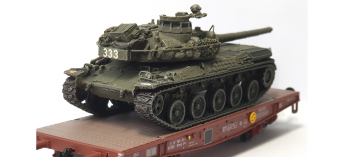 WBA-025 - Wagon Porte-char Rlmmp + Char AMX 30B 