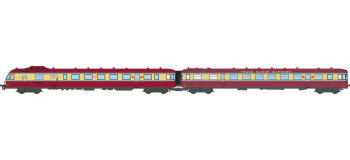 NW-162 - Autorail diesel RGP 1  TEE X-2776 + Remorque XR- 7776 NOISY - REE Modeles