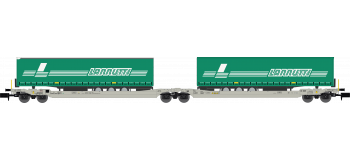 NW-183 - Wagon Porte-Remorque double, LANNUTTI - REE Modeles