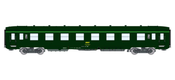 VB-397 - Voiture voyageur DEV AO Courte, B8 ex-A8 U53 vert 302, SNCF - REE Modeles