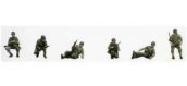 Train électrique : REE AB-012 - Groupe de Combat assis/accroupis char 2 DB - 6 soldats 