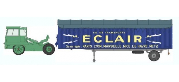 Train électrique : REE CB-022 - Tracteur KANGOUROU Vert + Remorque 