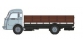 Train électrique : REE CB-050 - Panhard Movic Plateau rideles - Cabine Moderne Grise - avec chargement : Bois 