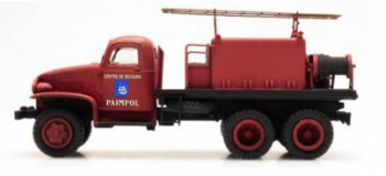 Modélisme ferroviaire : REE CB-079 - Véhicule feux de forêt GMC Pompiers Cabine tôlée 
