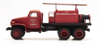 Modélisme ferroviaire : REE CB-082 - Véhicule feux de forêt GMC Pompiers Cabine tôlée 