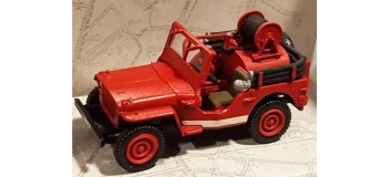 Modélisme ferroviaire : REE CB-086 - Jeep feux de forêt avec Motopompe, bande blanche