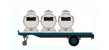 Train électrique : REE FB-005 - Remorque Plateau 3 containers 