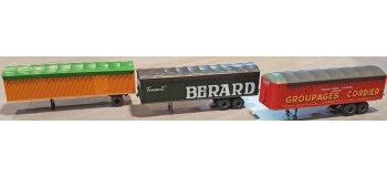 Train électrique : REE FB-007 - Set de 3 remorques Kangourou 