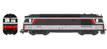 Modélisme ferroviaire : REE MB-028S - Locomotive diesel BB 67318  Ep.V DCC, Sonorisée, Echappement fumée
