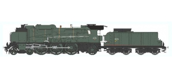 Train électrique : REE Modeles MB-040 S - Locomotive à vapeur 5-231 D 181 - SNCF CLERMONT Ep.III, DCC SON, Fumée pulsée 3 rails