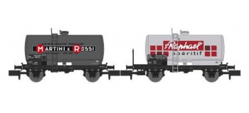 Modélisme ferroviaire : REE NW-045 : Set de 2 wagons Citernes Soudée OCEM 29 Ep.IV