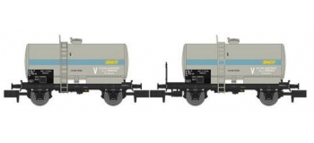 Modélisme ferroviaire : REE NW-047 : Set de 2 wagons Citernes Soudée OCEM 29 Ep.IV-V