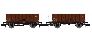 Modélisme ferroviaire : REE NW-049 : Set de 2 wagons Tombereau OCEM 29 Ep.III 