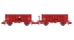 Modélisme ferroviaire : REE NW-050 : Set de 2 wagons Tombereau OCEM 29 Ep.III rouge