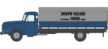 Modélisme ferroviaire : REE CB-102 - Camion Willeme Bâché “Joseph Vallier – Transport Cours”