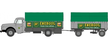 Modélisme ferroviaire : REE CB-107 - Camion Willeme Bâché avec remorque bâché 