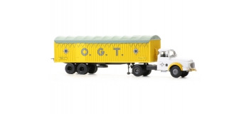 Train électrique  : REE CB-074 - Véhicule Camion WILLEME avec remorque kangourou 