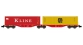 Modélisme ferroviaire : REE NW-096 - Wagon Port-Container double Ep.V-VI 