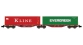 Modélisme ferroviaire : REE NW-102 - Wagon Port-Container double Ep.V-VI 