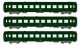 Modélisme ferroviaire : REE VB-103 - Coffret 3 voitures UIC CFL Ep.IV 