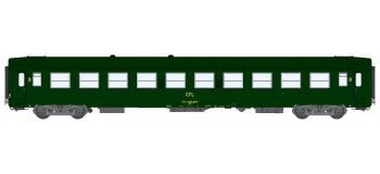 Modélisme ferrovaire : REE VB-104 -Voiture UIC Ep.IV Livrée 160, logo encadré CFL