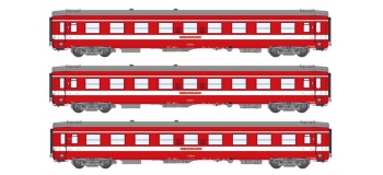 Modélisme ferroviaire : REE VB-118 - Coffret de 3 voitures UIC 