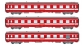 Modélisme ferroviaire : REE VB-119 - Coffret de 3 voitures UIC 