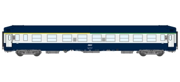 Modélisme ferroviaire : V009-V-08 N° 51 87 44-70 329-0 A4c4B5c5x TH Bleu, logo encadré blanc