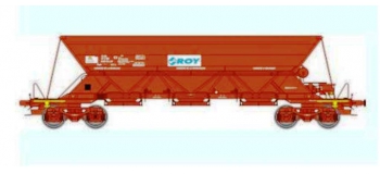 Train électrique : REE WB-306 - Wagon TREMIE EX T1 Ep.V «ROY COLAS RAIL» 