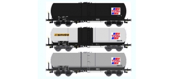 Train électrique : REE WB 410 - Set de 3 Wagons Citernes ANF Ep.V 