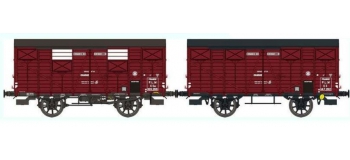 REE WB247 :  Set de 2 Wagons COUVERT OCEM 19 Ep.II – PLM