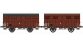 REE WB253 - Réf. WB-253 - Set de 2 Wagons COUVERT OCEM 19 Ep.III B 