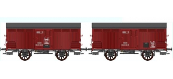 REE WB257 -  Set de 2 Wagons PRIMEUR PLM Type I / Ep.II – PLM