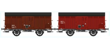 REE WB259 - Set de 2 Wagons PRIMEUR PLM Type I / Ep.III A