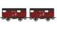 REE WB263 -  Set de 2 Wagons COUVERT PLM Ep.II - PLM