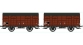REE WB265 - Set de 2 Wagons COUVERT PLM Ep.III A