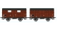 REE WB267 - Set de 2 Wagons COUVERT PLM Ep.III B