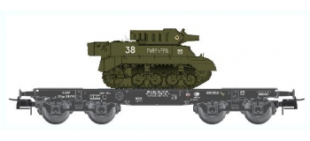 Train électrique : REE WBA-003 - Wagon Porte-char SPyw 98770 SNCF Ep.III 