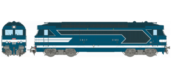 Modélisme ferrovaire : REE MB-063S - Locomotive diesel BB 67400 Ep.III-IV, Dépôt de Nîmes, DCC Sonorisée - Echappement Fumée 