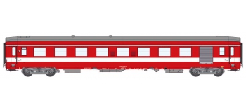 Modélisme ferrovaire : REE VB-106 -Voiture UIC Ep.IV Livrée Rouge.